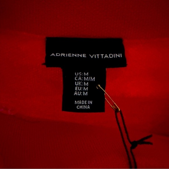 NWT Adrienne Vittadini Red Cardigan Size M - Picture 6 of 10